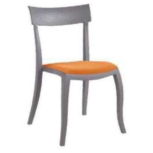 Стілець Hera-SP Rattan Soft 00158 Orange, Сірий Шторм (27459374) недорого