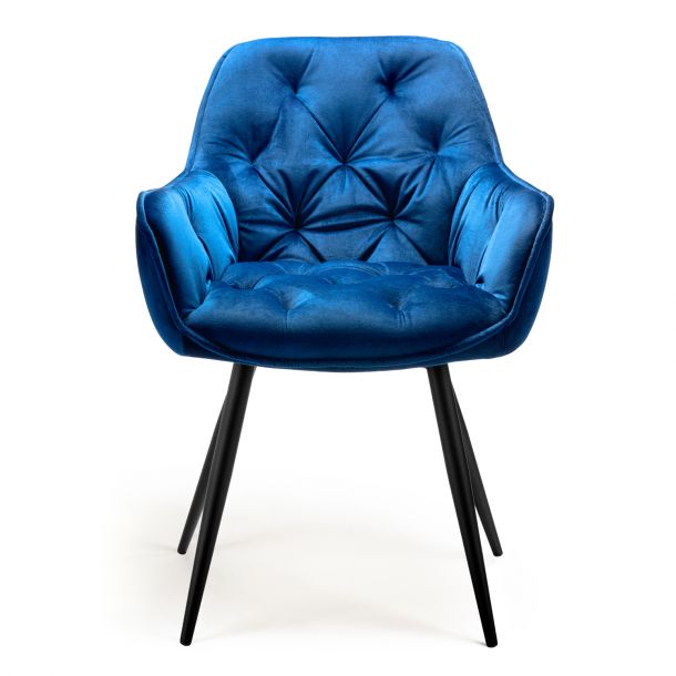 Стілець HATTA Legend Velvet Темно-синій (44474949) в интернет-магазине