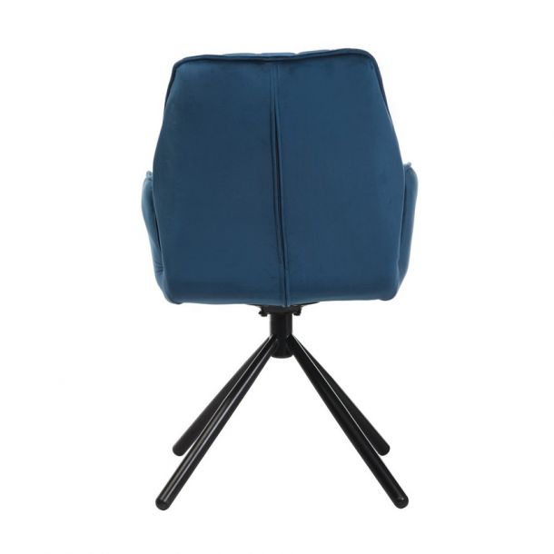 Поворотный стул M-34 fabric Лазурный-вельвет (23439808) недорого