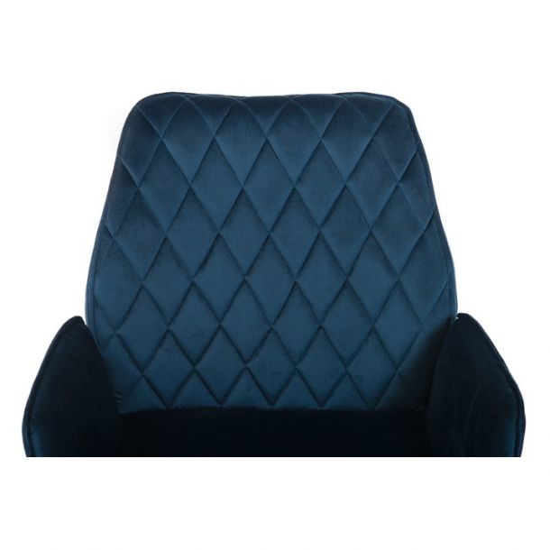 Поворотный стул M-34 fabric Лазурный-вельвет (23439808) в Украине