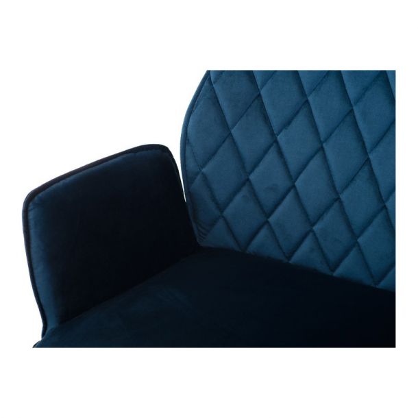 Поворотный стул M-34 fabric Лазурный-вельвет (23439808) в интернет-магазине