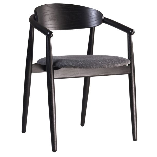 Стілець Mamont semi-soft Superior 19 Graphite, 9005 Чорний  Ясен (611485262) фото