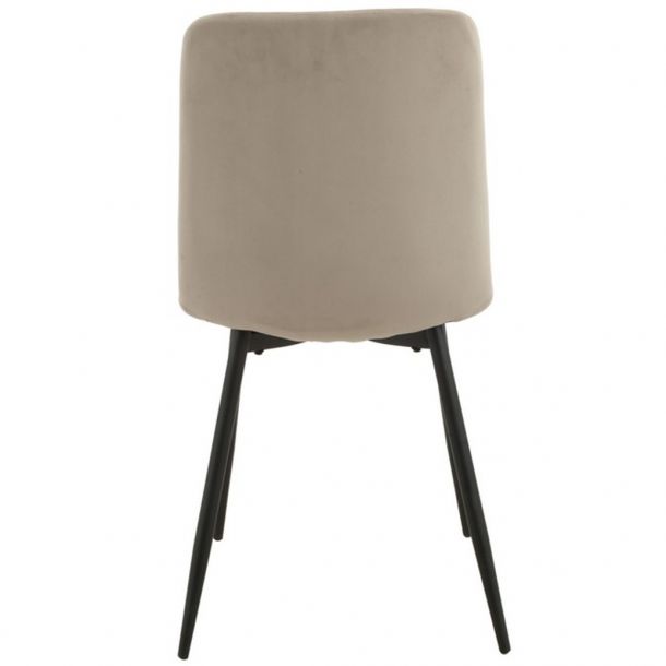 Стілець N-41 Velvet Капучино-вельвет, Чорний (23738637) фото