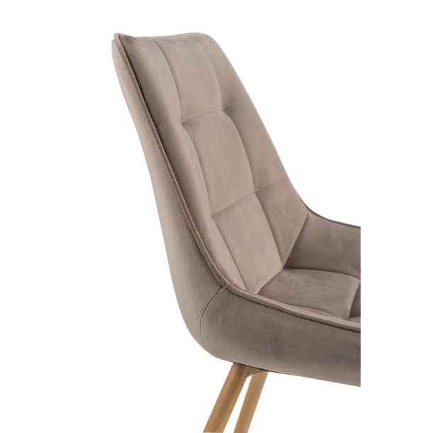 Стілець N-45 fabric Капучино-вельвет, Дуб (231471165) в интернет-магазине