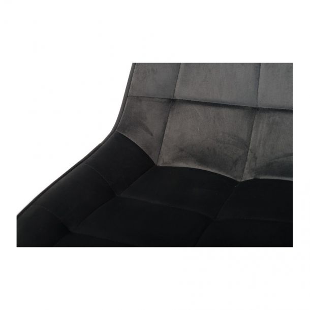 Стілець N-45 fabric Сірий-вельвет, Чорний (23439803) kupistul