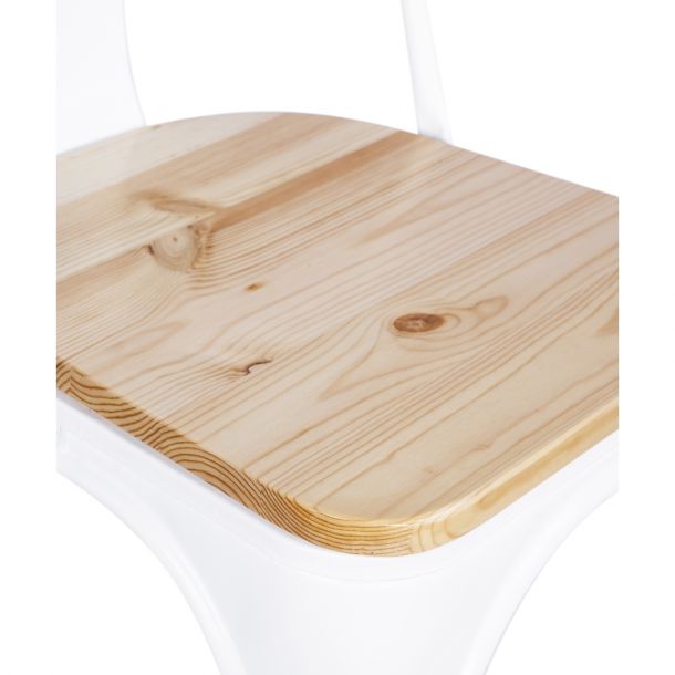Стул HATTA Practic Wood Белый (44478926) с доставкой