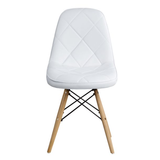 Стул HATTA Rhomb Eco Wood Белый (44373305) в Киеве