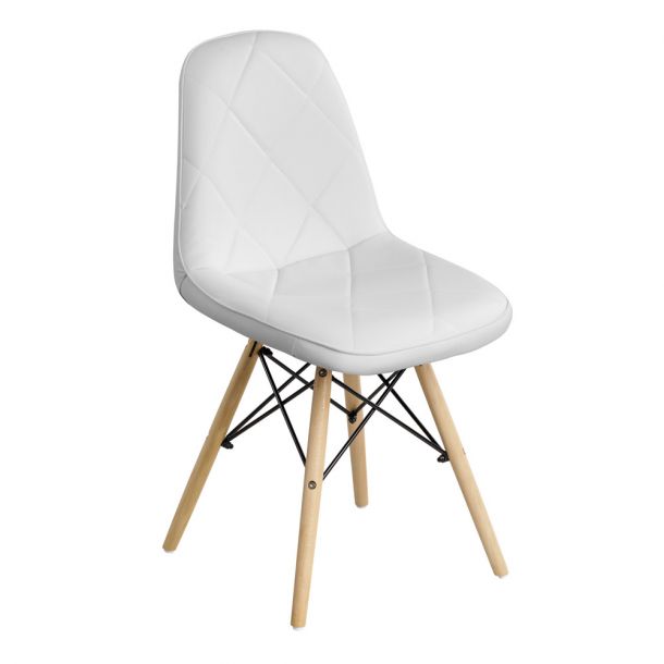 Стул HATTA Rhomb Eco Wood Белый (44373305) в Украине