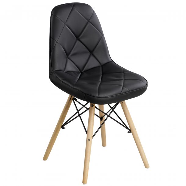 Стул HATTA Rhomb Eco Wood Черный (44373306) в Киеве