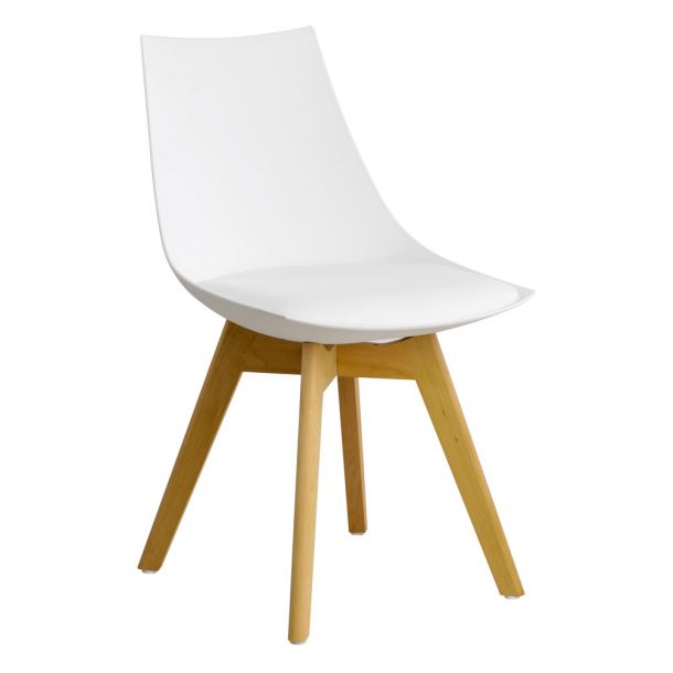 Стул HATTA Sharp Eco Wood Белый (44373461) в интернет-магазине