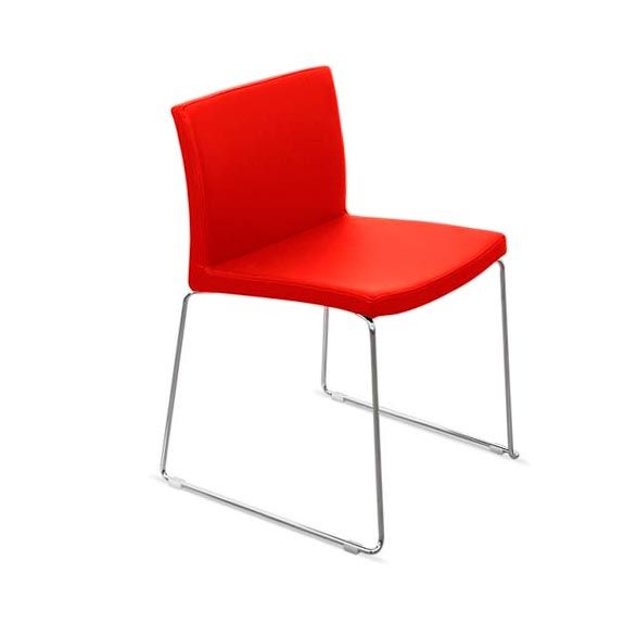 Стілець Slim Eco-leather Red (46382290) недорого