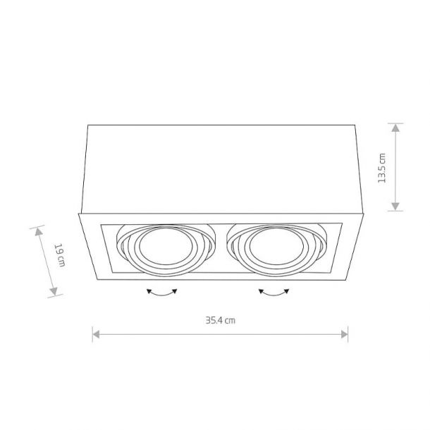 Точковий світильник Box ІI ES 111 Білий (109731940) в Украине