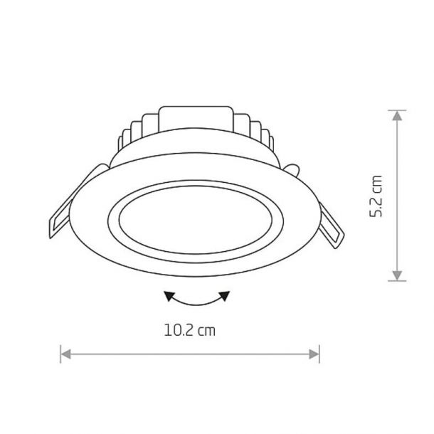 Точечный светильник Eol LED 5W 3000K Белый (109731796) с доставкой