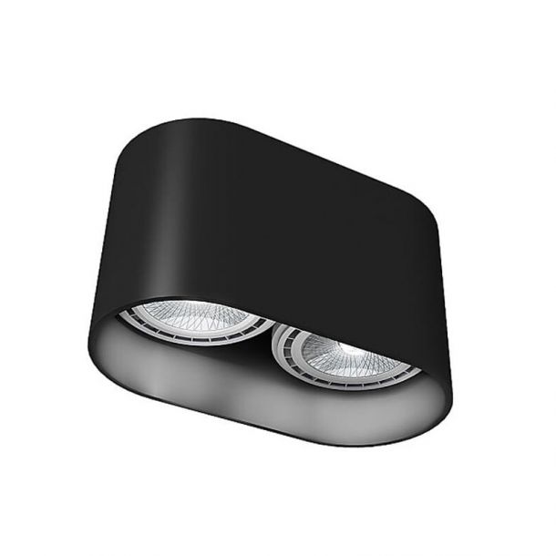 Точковий світильник Oval Чорний (109731872) дешево