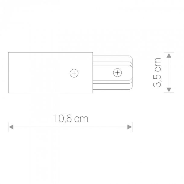 Токоввод Profile power end cap IP20 Черный (109985042) с доставкой