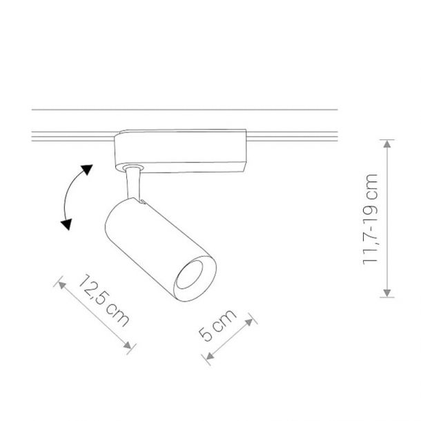 Трековый светильник Iris LED 12W 4000K Черный (109732223) с доставкой