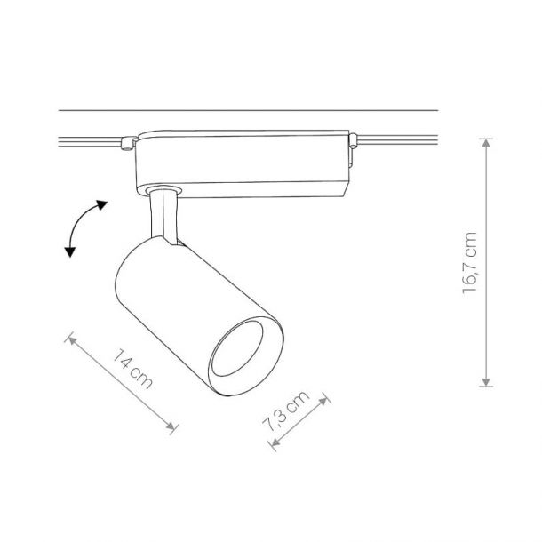 Трековый светильник Iris LED 30W 3000K Белый (109732286) с доставкой