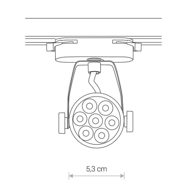 Трековий світильник Profile store pro LED 7W 4000K Чорний (109732243) фото