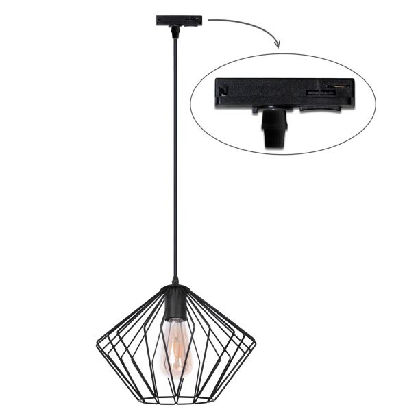 Трековый светильник Тrack Rhomb-S TP300-1000 Black (1111206559) с доставкой