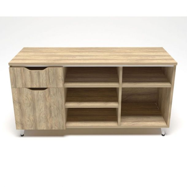 Тумба Delta DL-401L Білий беж, Блеквуд Ячмінний (08479108) в интернет-магазине