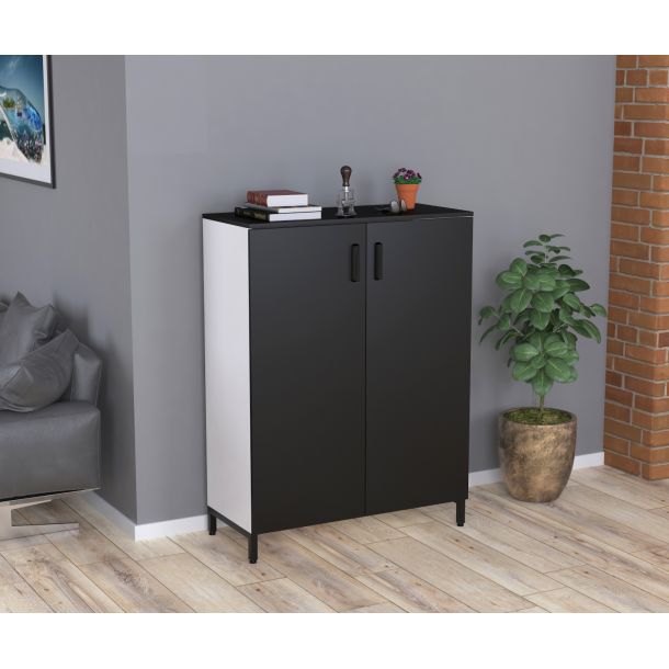 Тумба LT-90x120 Белый, ST7 Черный (591488966) недорого