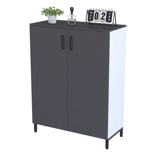 Тумба LT-90x120 Белый, Антрацит (59732154) дешево