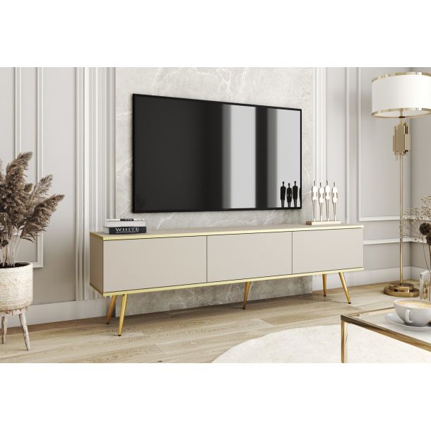 Тумба під телевізор Oro RTV175 Бежевий, Золотий (1321469740) с доставкой