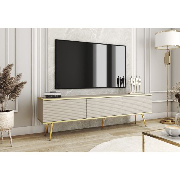 Тумба под телевизор Oro RTV175 MDF Бежевый, Золотой (1321469750) с доставкой