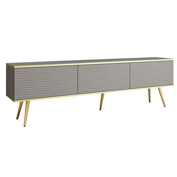 Тумба под телевизор Oro RTV175 MDF Серый, Золотой (1321469749) дешево