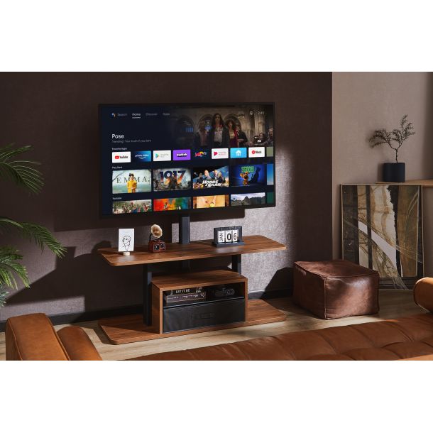 Тумба с креплением для телевизора OfficePro TVS600 37''-80'' Walnut wood (1311072291) в Украине