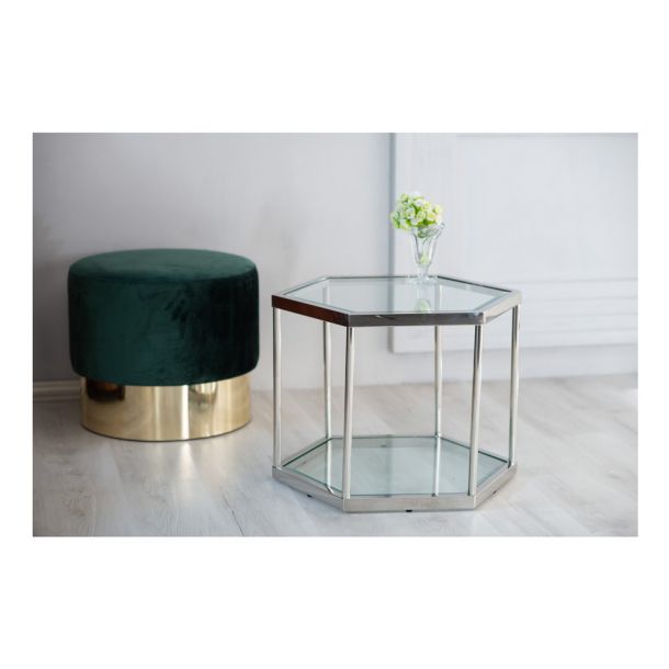 Журнальний стіл CK-3 60x52 Прозорий (23442569) в Украине