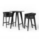 Барный стол Air 2 bar S 70x70 Black, Black