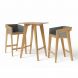 Барный стол Air 2 bar S 70x70 Natural, Natural