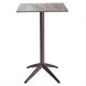 Барний стіл Quatro High Fix 60х60 stone, moka