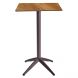 Барный стол Quatro High Fix 70х70 dark oak, moka
