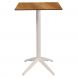 Барний стіл Quatro High Fix 70х70 dark oak, white