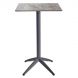 Барный стол Quatro High Fix 70х70 stone, anthracite