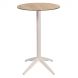Барный стол Quatro High Fix D60 oak, white