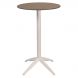 Барный стол Quatro High Fix D60 taupe, white