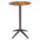 Барний стіл Quatro High Fix D70 dark oak, taupe