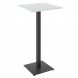 Барный стол Tetra light 60x60 h-110 Черный, Белый ЛДСП