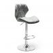 Барный стул HATTA Astra new Chrome Velvet Светло-серый