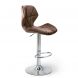 Барный стул HATTA Astra new Chrome Velvet Темно-коричневый