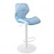Барный стул HATTA Astra new White Velvet Голубой