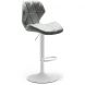 Барный стул HATTA Astra new White Velvet Светло-серый