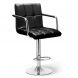 Барний стілець HATTA Dublin Arm Chrome Eco Чорний
