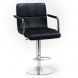 Барний стілець HATTA Dublin Arm Chrome Velvet Чорний