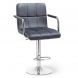 Барный стул HATTA Dublin Arm Chrome Velvet Темно-серый