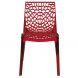 Cтул Gruvyer Transparent Ruby Red Прозрачный