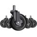 Комплект 5шт прорезиненных роликов ADAPWORK CASTORS 65 Черный
